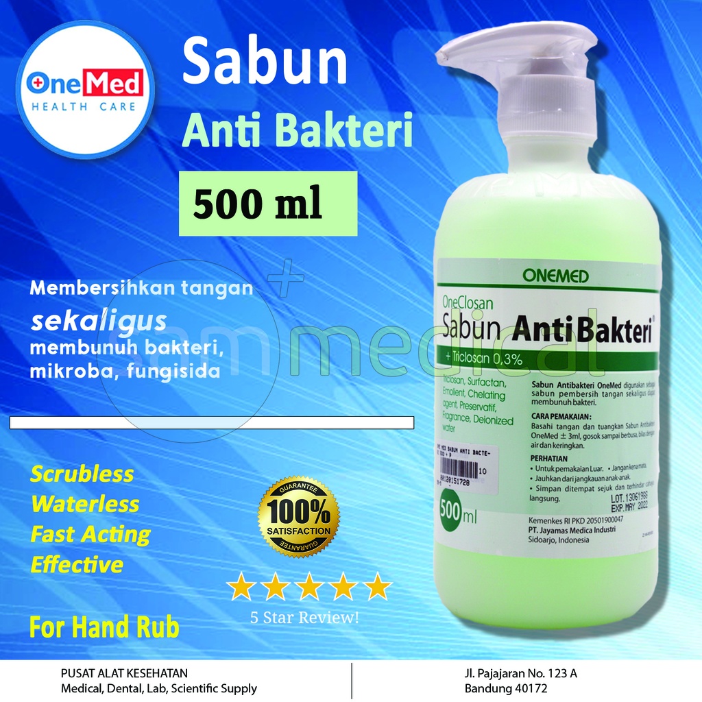[00120151728] One Med Sabun Anti Bacteri 500 + pump