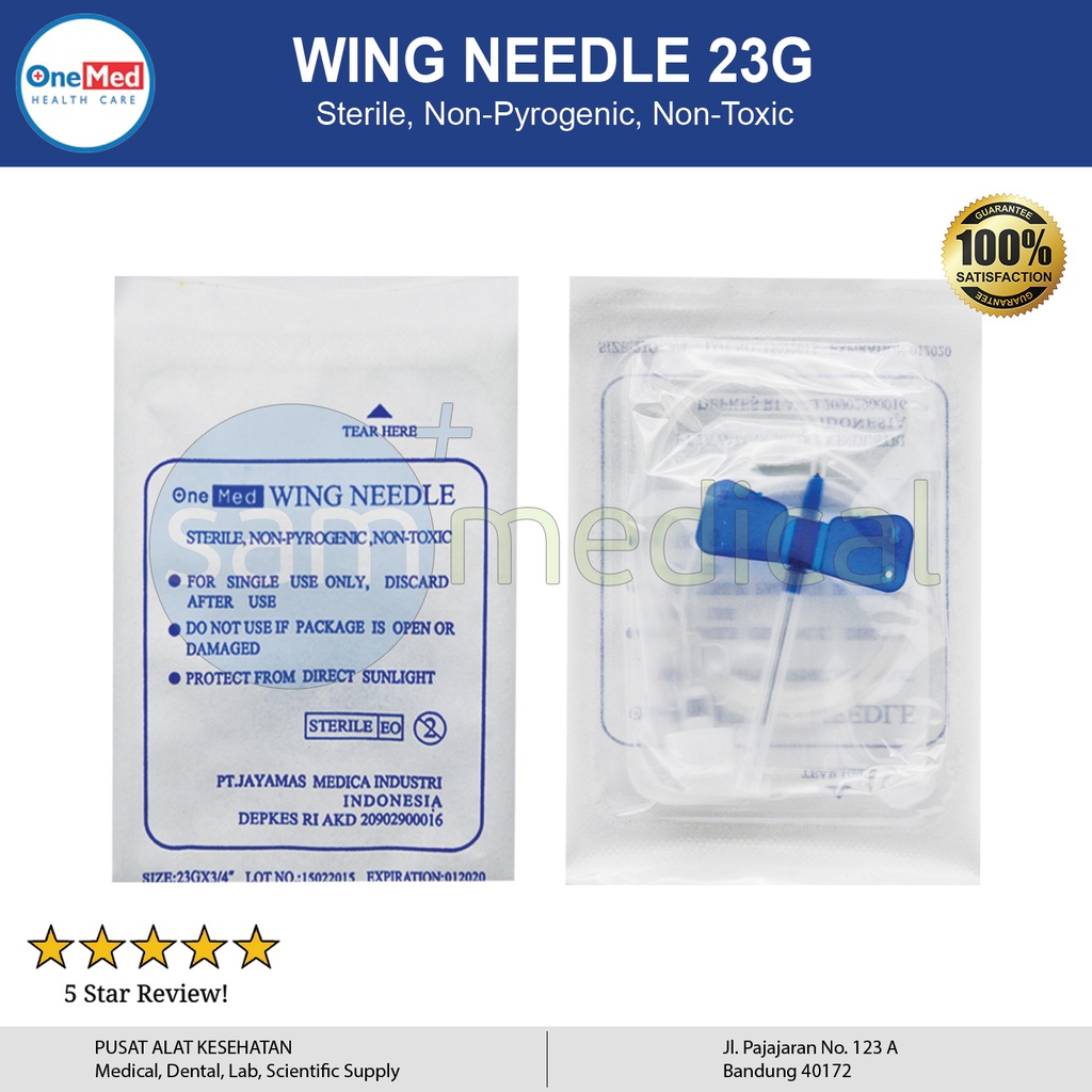 One Med Wing Needle 23G @pcs