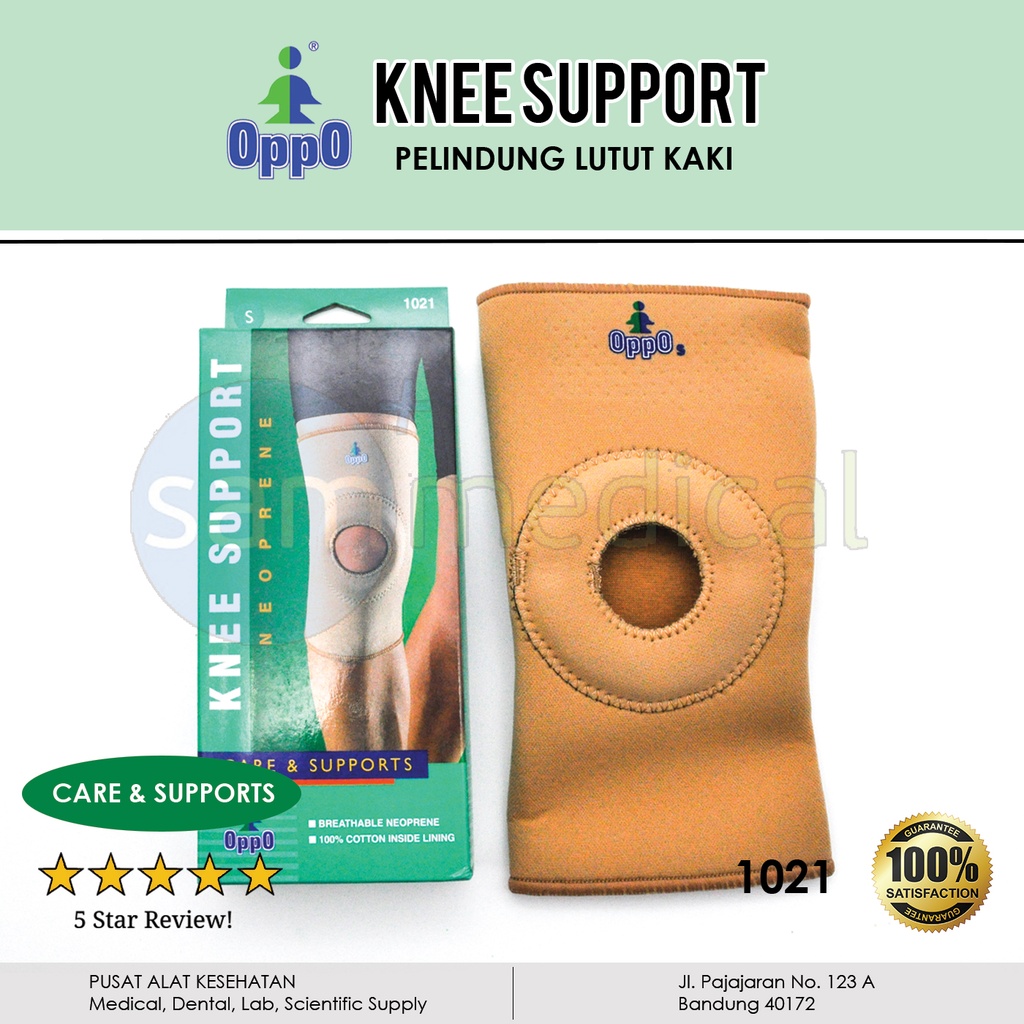 Oppo Knee Support Neoprene With Hole Size L - 1021