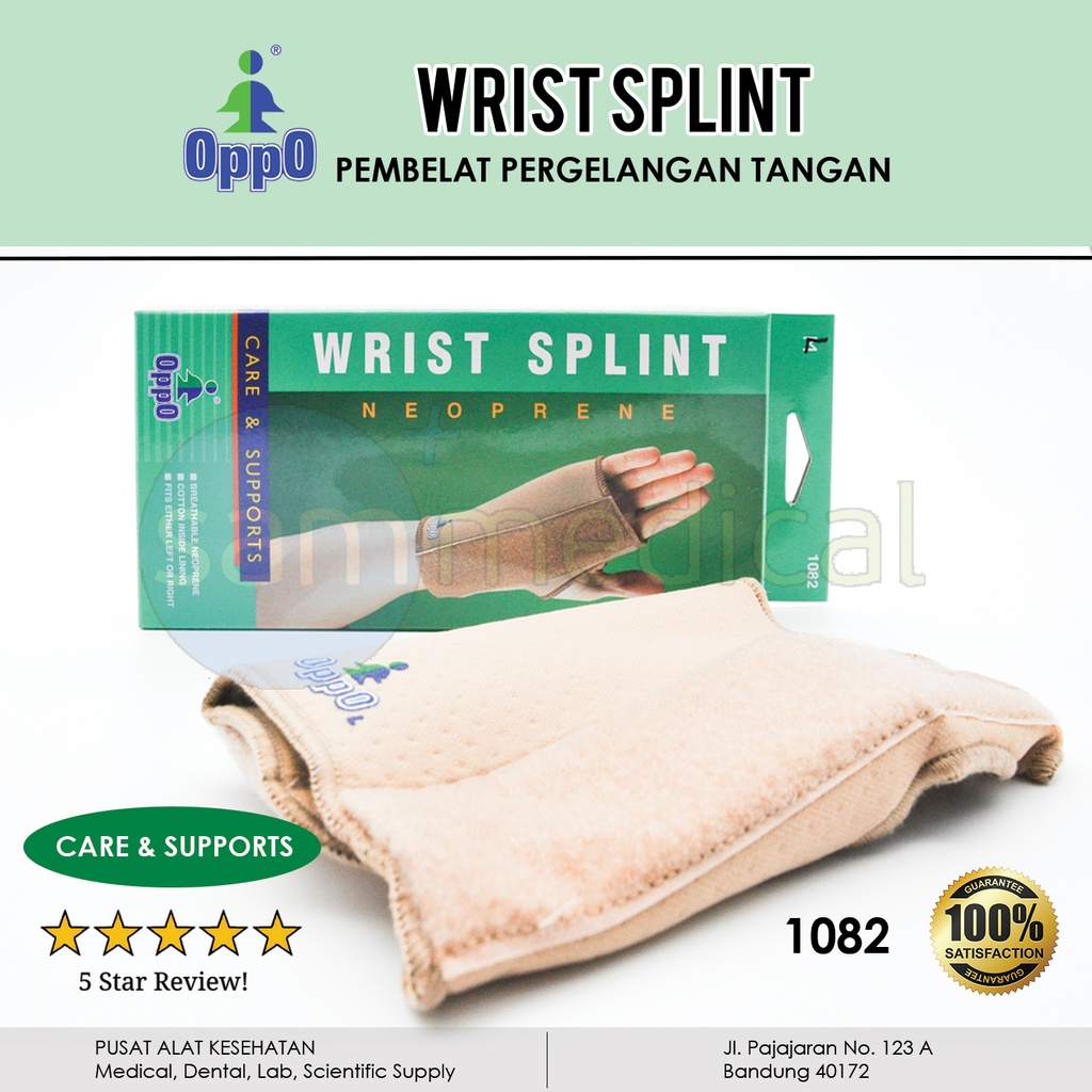 Oppo Wrist Splint Neoprene Size M - 1082