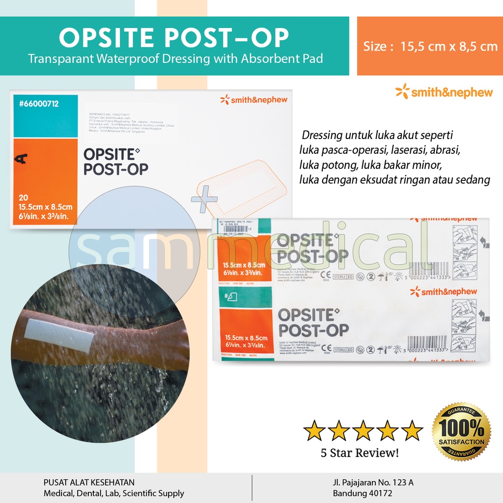 [00120151802] Smith&Nephew Opsite Post Op 15.5x8.5cm