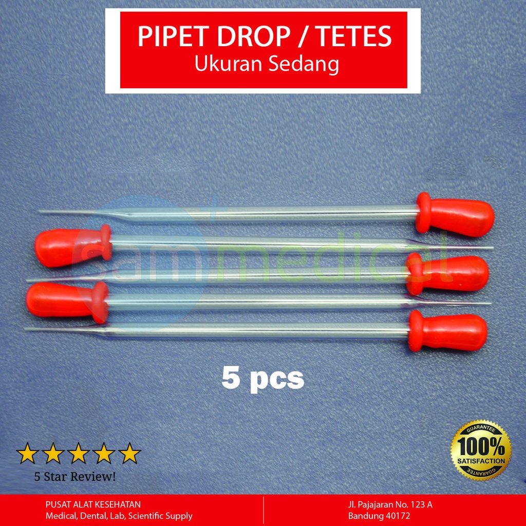 Pipet Tetes Sedang Karet Merah