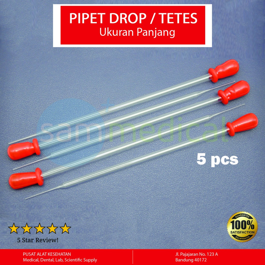 [00320151916] Pipet Tetes Panjang Karet Merah