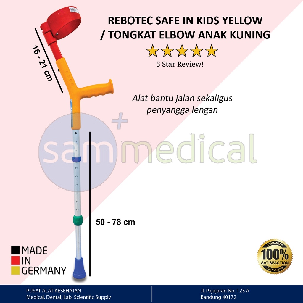 [00120152012] Rebotec Safe In Kids Yellow / T Elbow Anak Kuning (122.96.10)