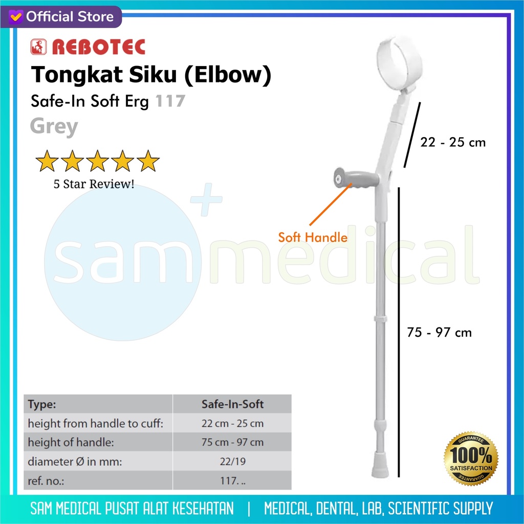 Rebotec Ergo Soft Grey / Tk Elbow Abu Muda 117.00