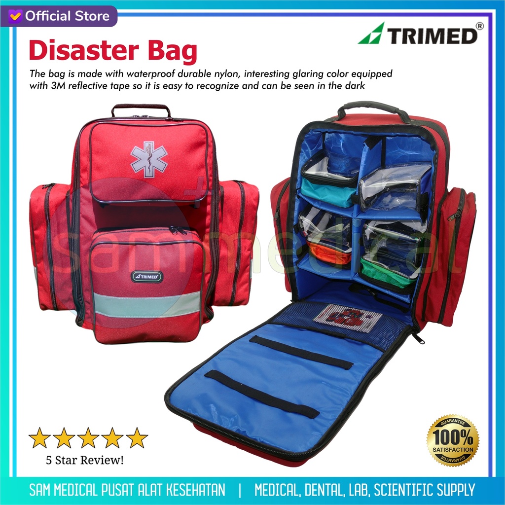 [001620152021] Trimed Disaster Bag (Bag Only) -EMB141Red