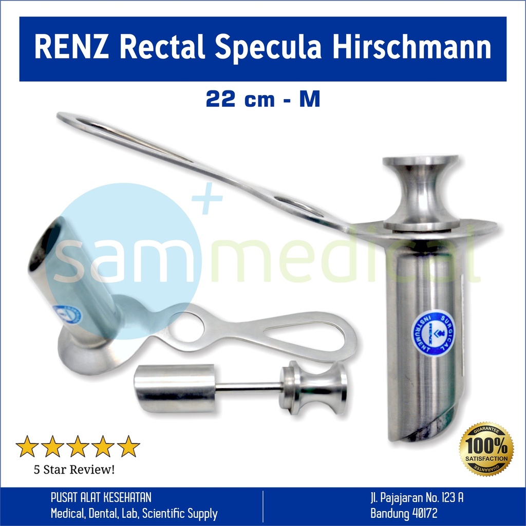 [00120152108] Renz Rectal Specula Hirschmann 22cm M