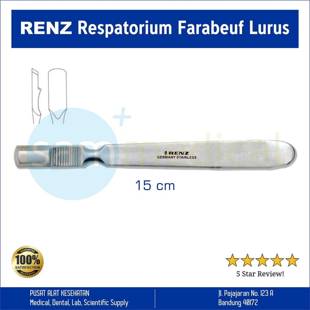 [00120152110] Renz Respatorium Farabeuf Lurus 15cm