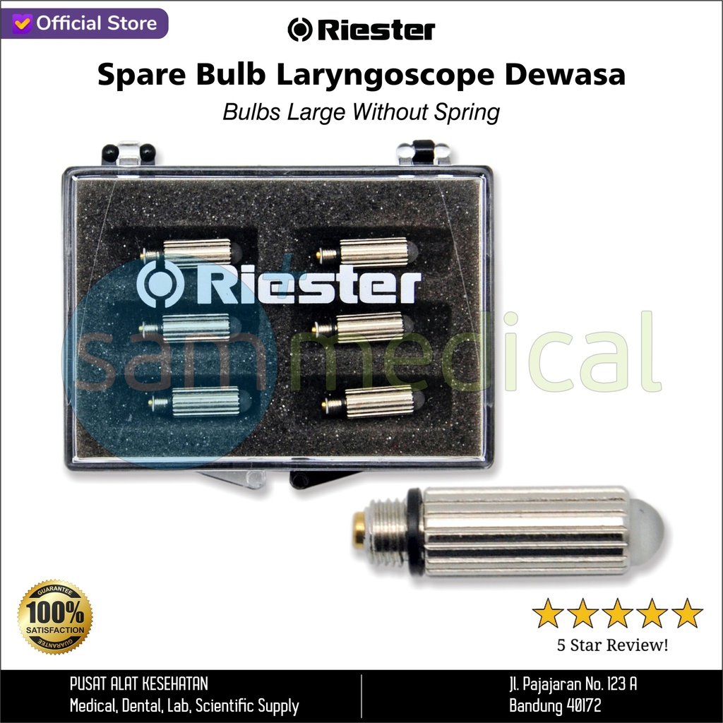[00120152142] Riester Sparebulb Laryngoscope Halogen Dewasa CAT 11381
