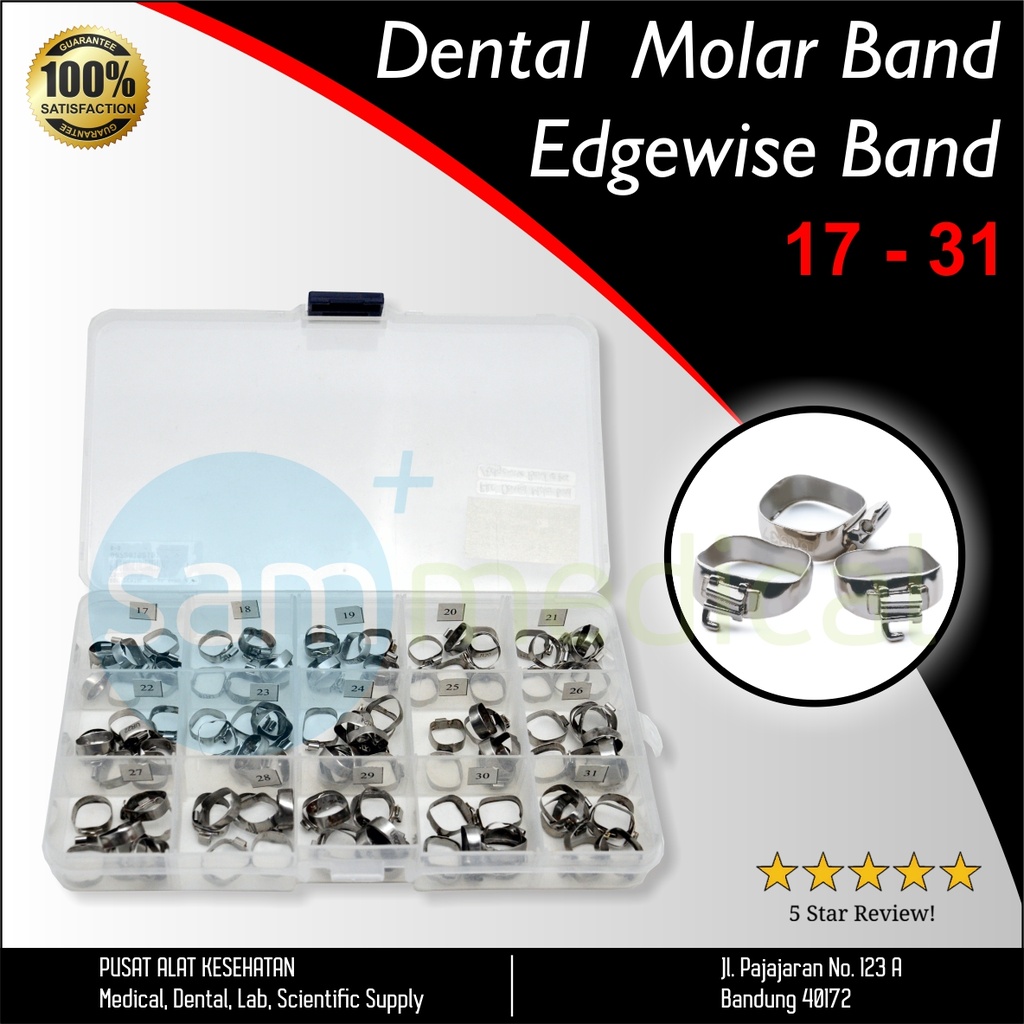 [00720152191] RRC Dental Molar Band / Edgewise Band @ pcs