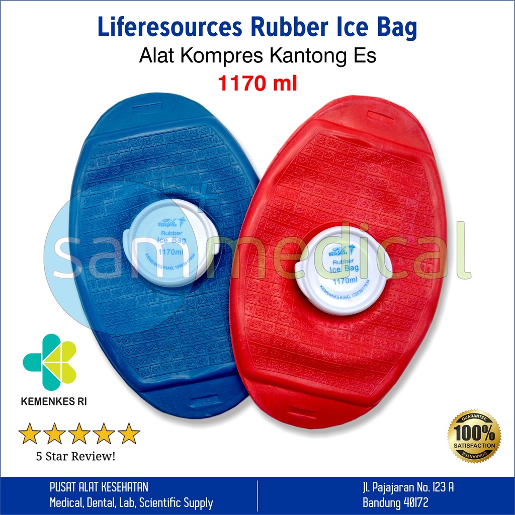 [00120152204] Liferesources Rubber Ice Bag / Ice Cup Oval Karet