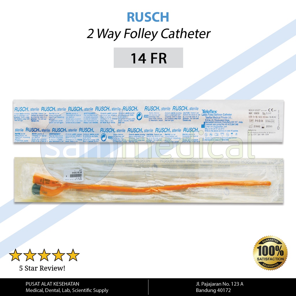 Rusch 2 Way Folley Catheter FR 14