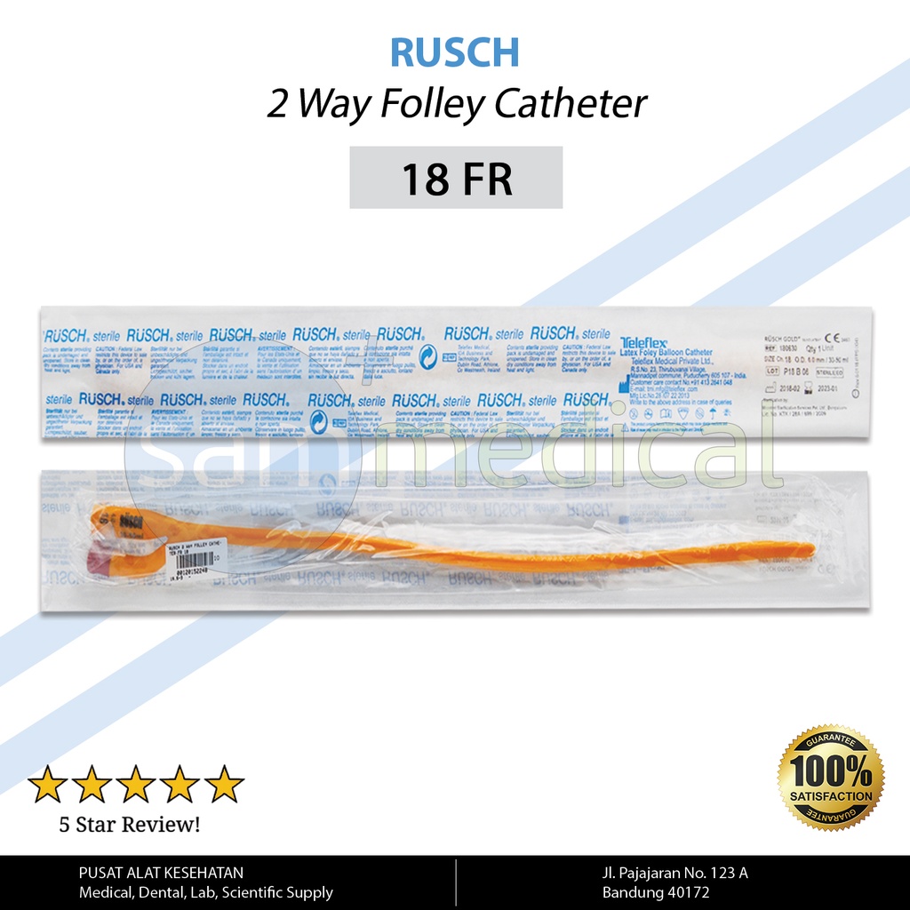[00120152248] Rusch 2 Way Folley Catheter FR 18