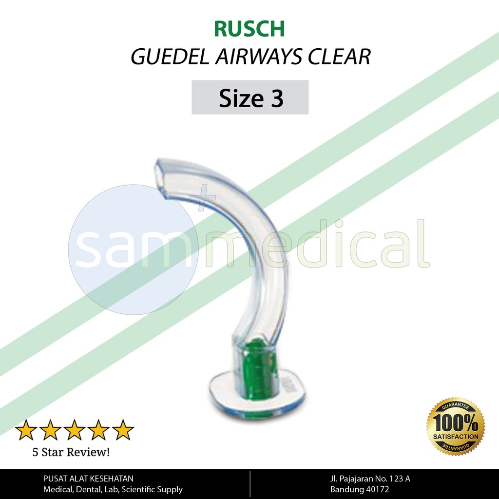 [00120152266] Rusch PVC Guedel Airways Clear size 3