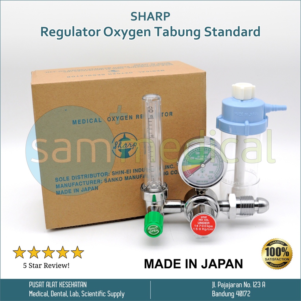 Sharp Regulator Oxygen Tabung Standard PSS