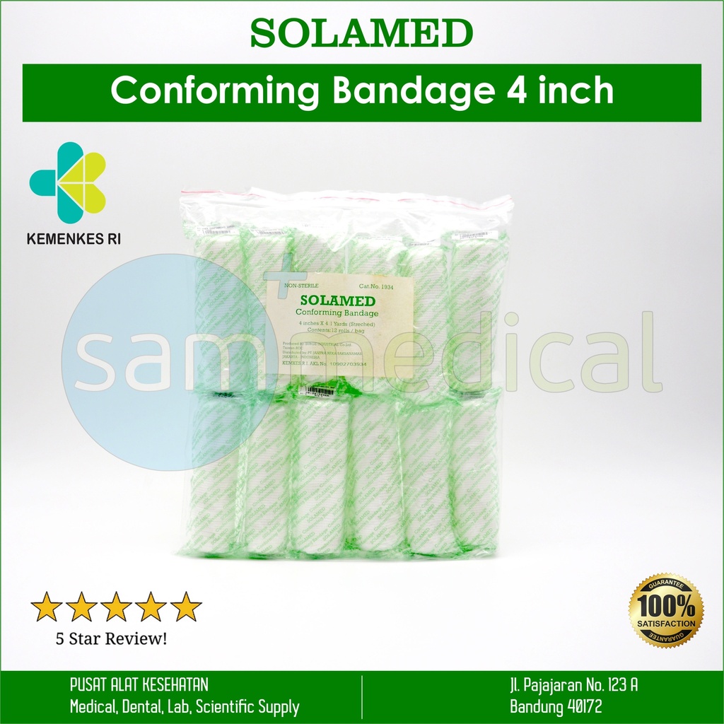 [00120152466] Solamed Conforming Bandage 4 inch