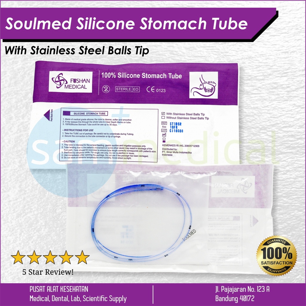 Soulmed Stomach Tube Silicone - 18 FR
