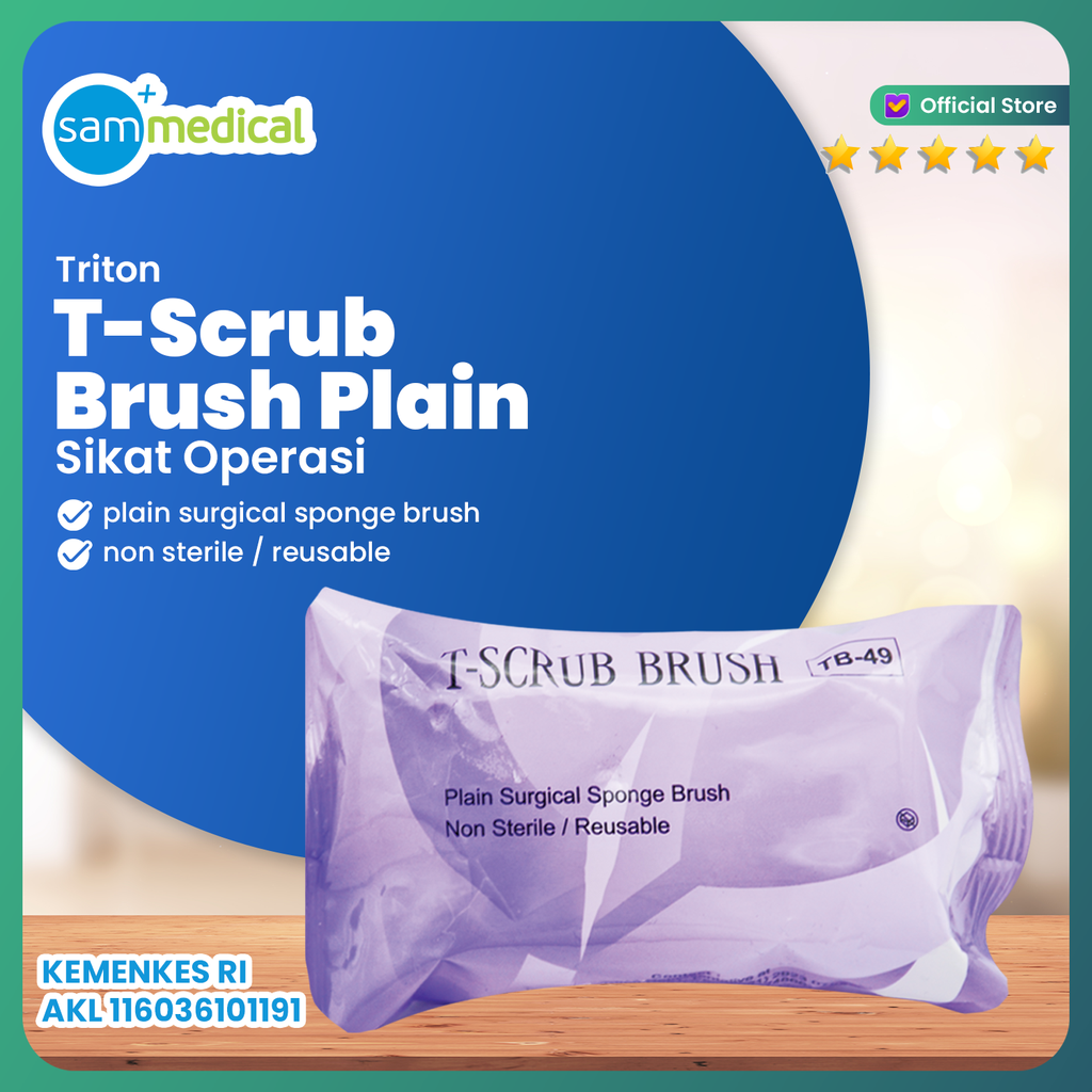 T-Scrub Brush Plain /Sikat Operasi TB-49