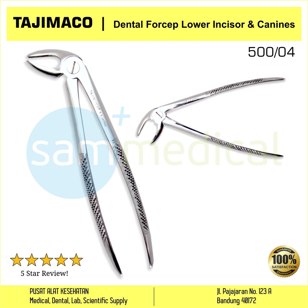 [00720152530] Tajimaco Dental Forcep Lower Incisor & Canines (500/04)
