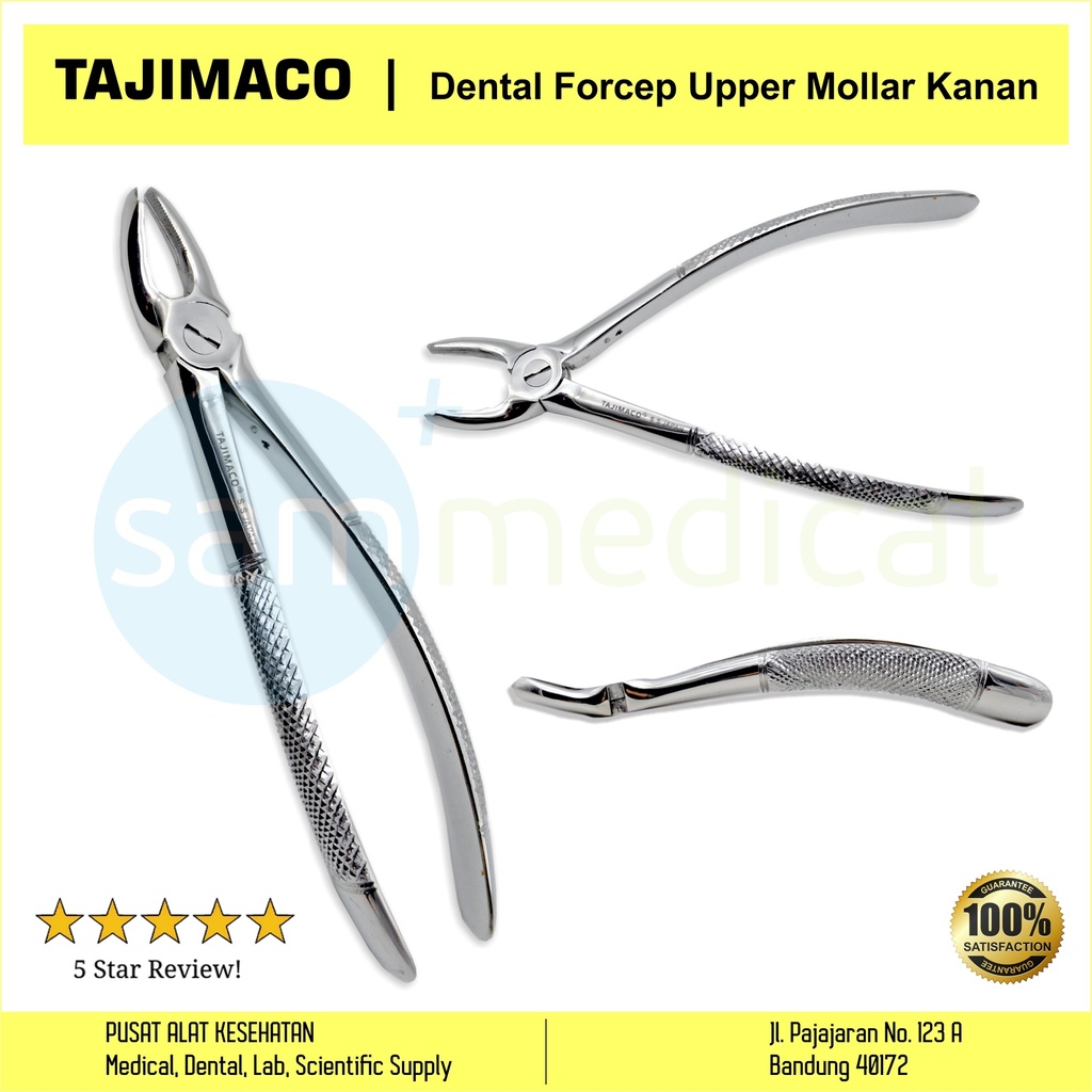 [00720152537] Tajimaco Dental Forcep Upper Mollar Kanan