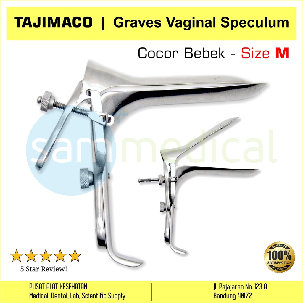 [00120152563] Tajimaco Graves Vaginal Speculum / cocor bebek - M