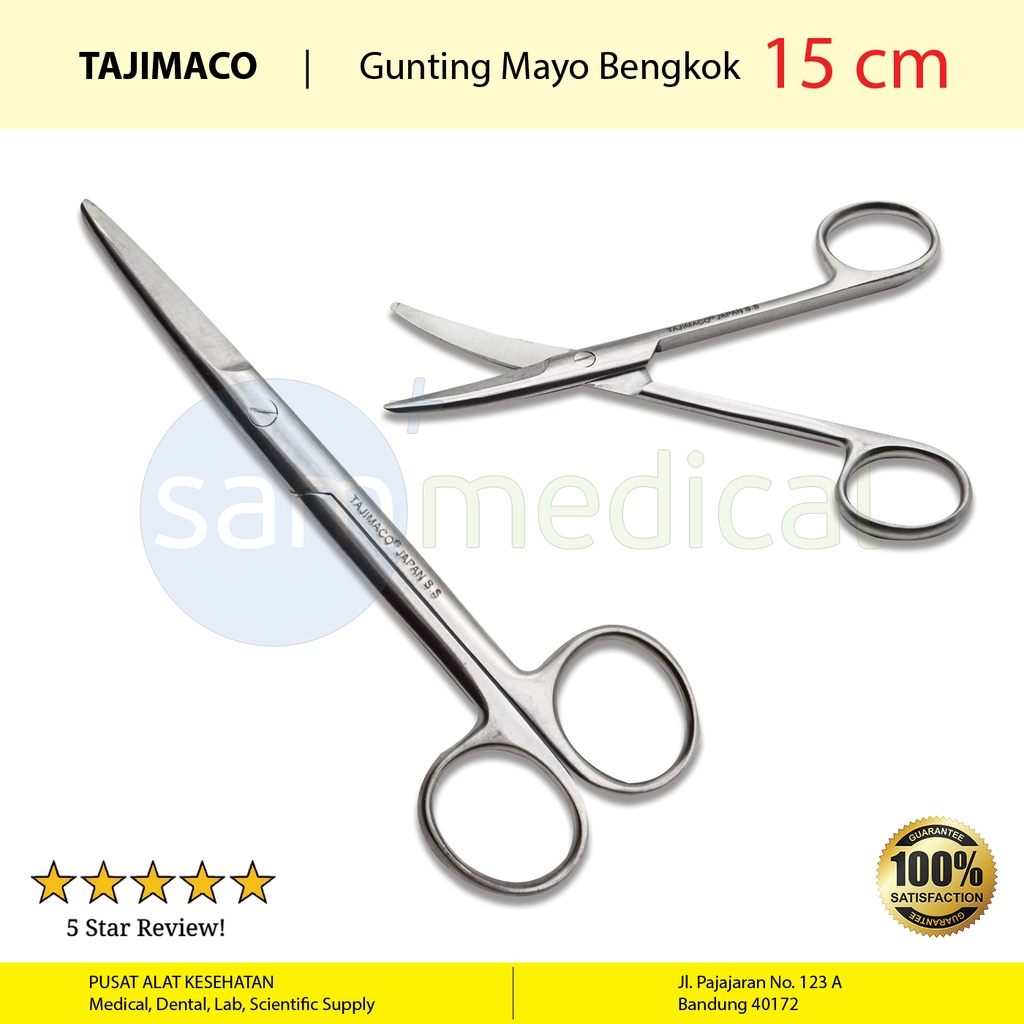 [00120152569] Tajimaco Gunting Mayo Bengkok - 15cm