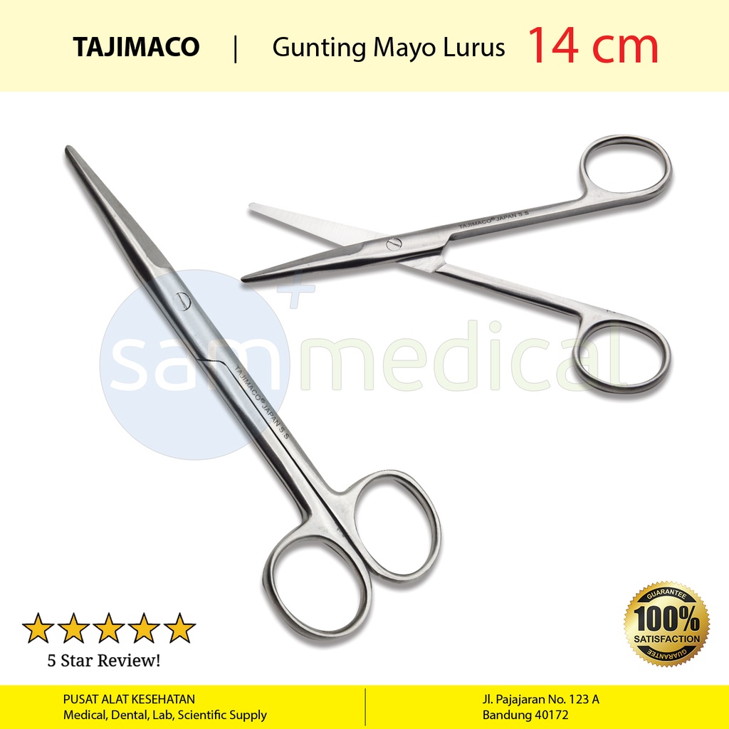 [00120152572] Tajimaco Gunting Mayo Lurus - 14cm
