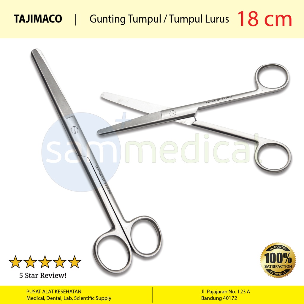 [00120152591] Tajimaco Gunting TU/TU Lurus - 18cm