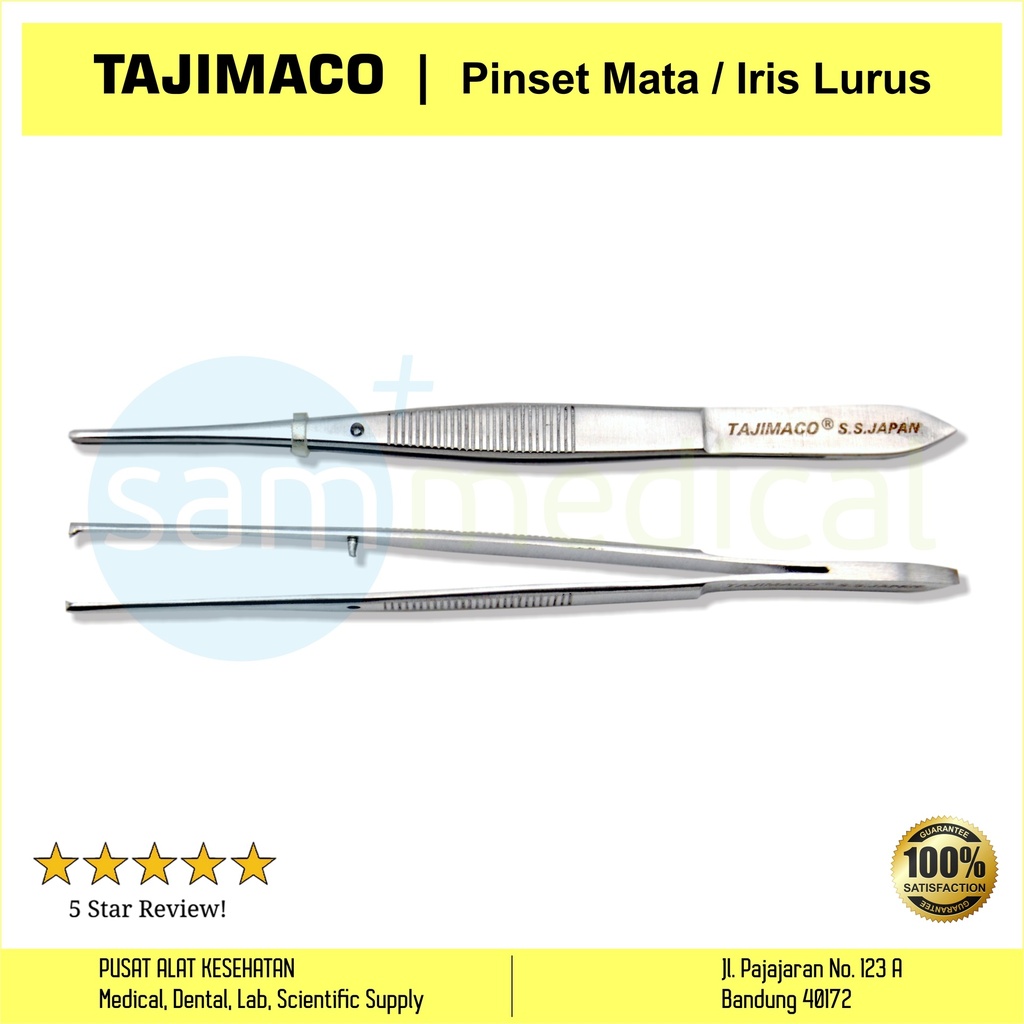 [00120152626] Tajimaco Pinset Mata / Iris Lurus 10cm