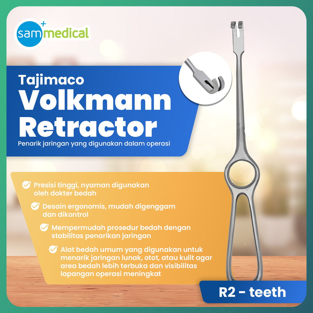 [00120152645] Tajimaco Volkman R 2 teeth - 21.5 cm