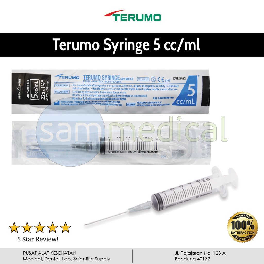 Terumo Spuit 5cc - 22G