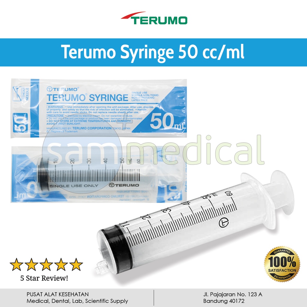 Terumo Spuit Eccentric Lubang Pinggir 50cc