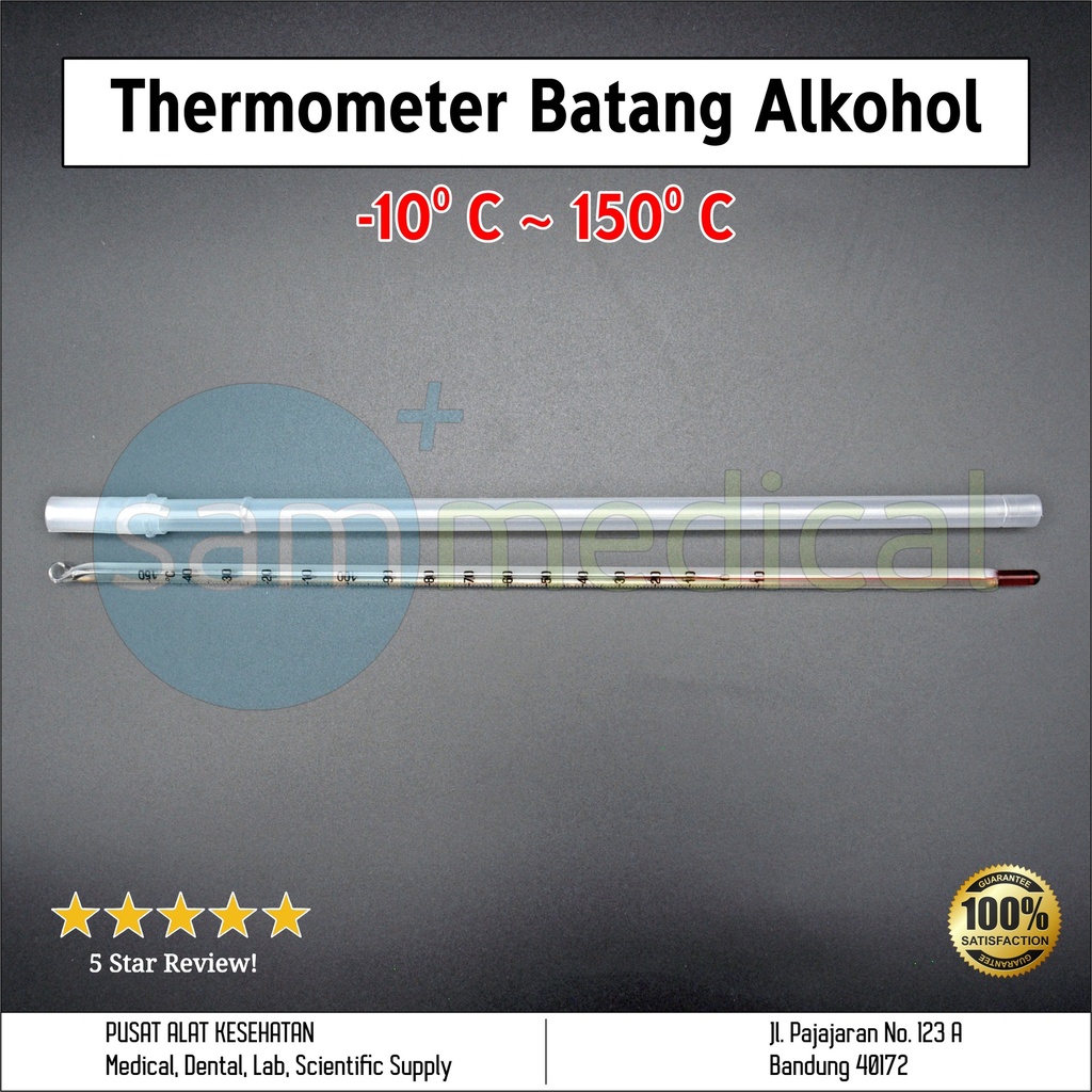 Gea Thermometer Batang alkohol 150 derajat