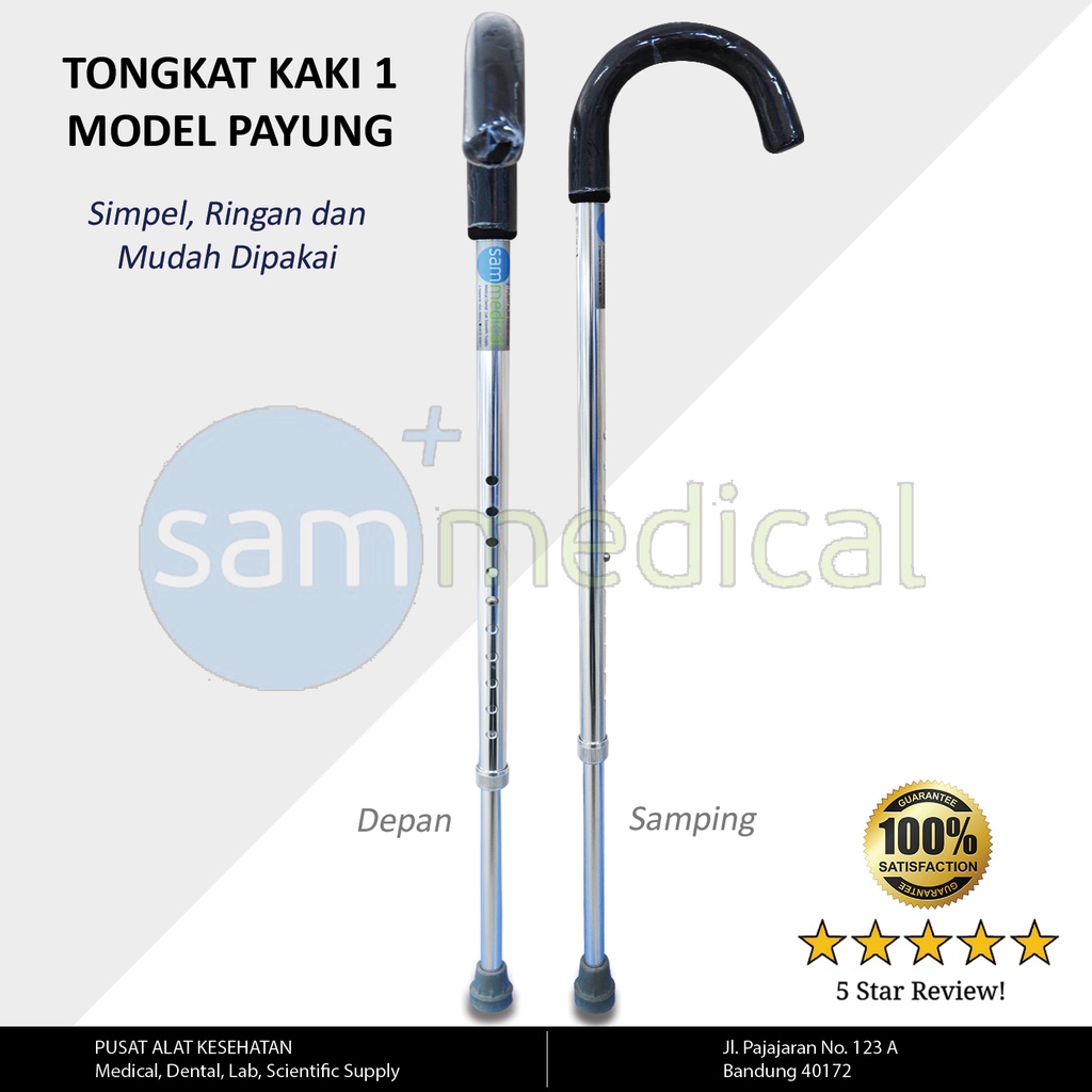 [00120152735] Tongkat Kaki 1 Model Payung CY-712