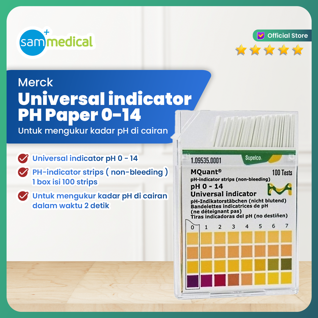 [00120152759] MERCK Universal Indicator PH 0-14 (1.09535.0001)