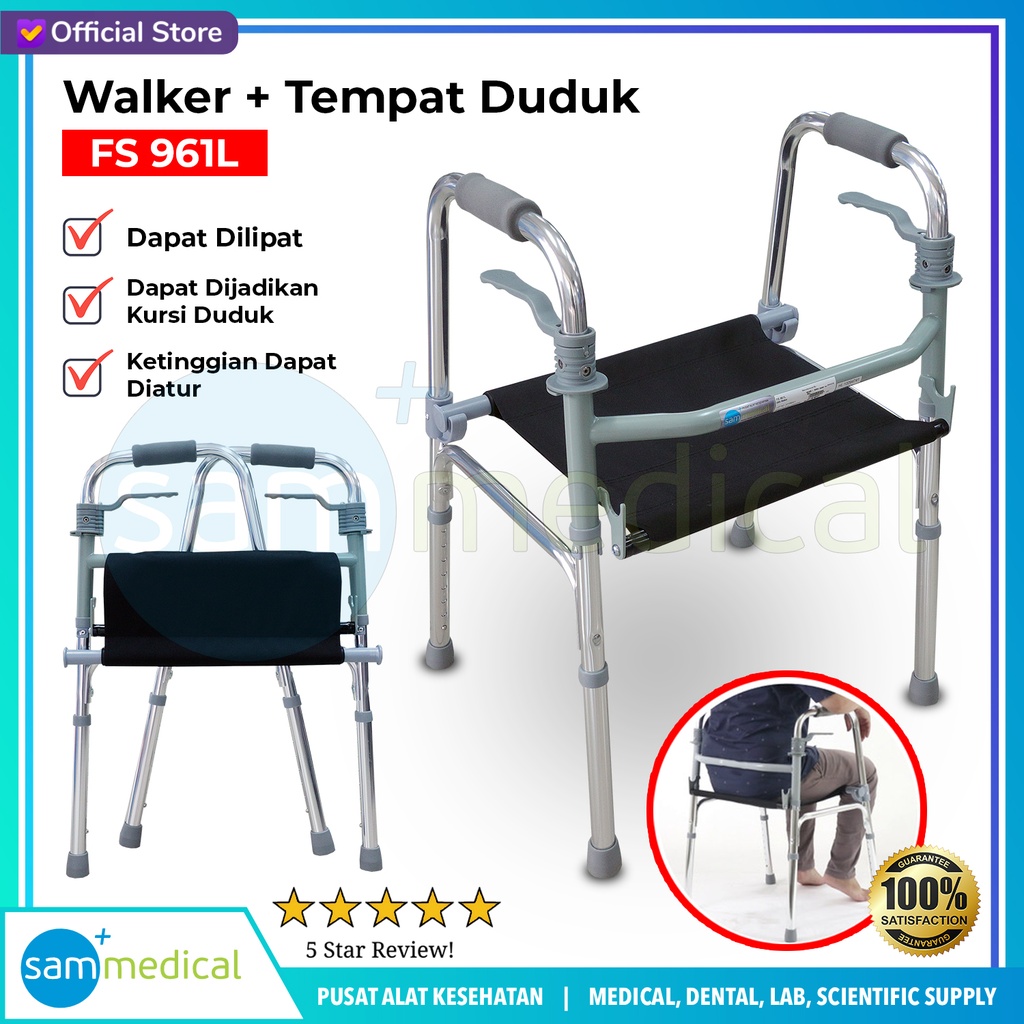 [00120152820] Walker + Tempat Duduk FS 961L