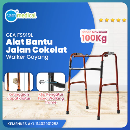 [00120152821] GEA Walker Goyang - Coklat FS 919L