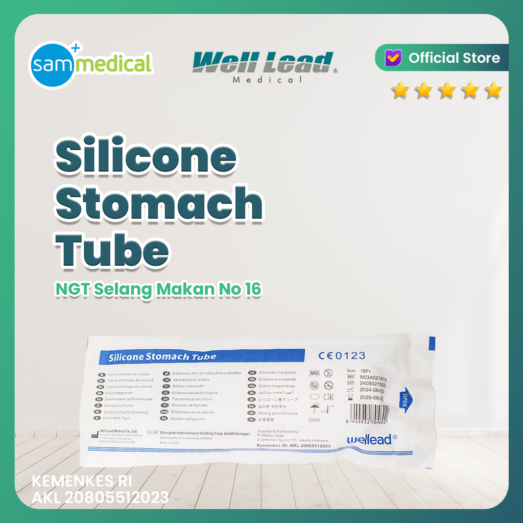 [00120152843] Well Lead Silicone Stomach Tube No 16