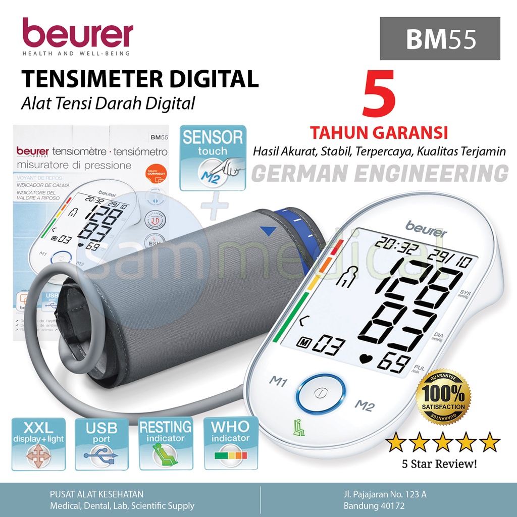 [00120153064] Beurer Tensimeter Digital - Lengan BM 55