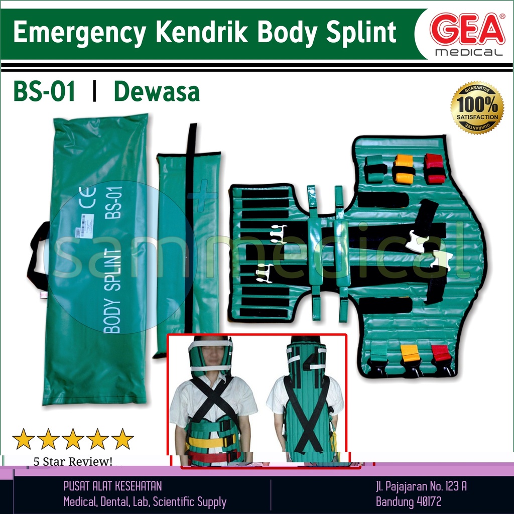 GEA Emergency Kendrik Body Splint - Dewasa BS 01 Size M