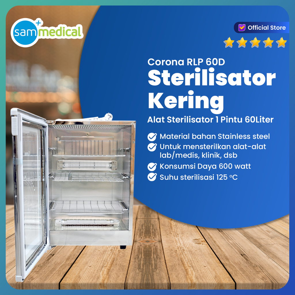 [00120153108] Corona Sterilisator Kering 1 Pintu 60Ltr - RLP 60D