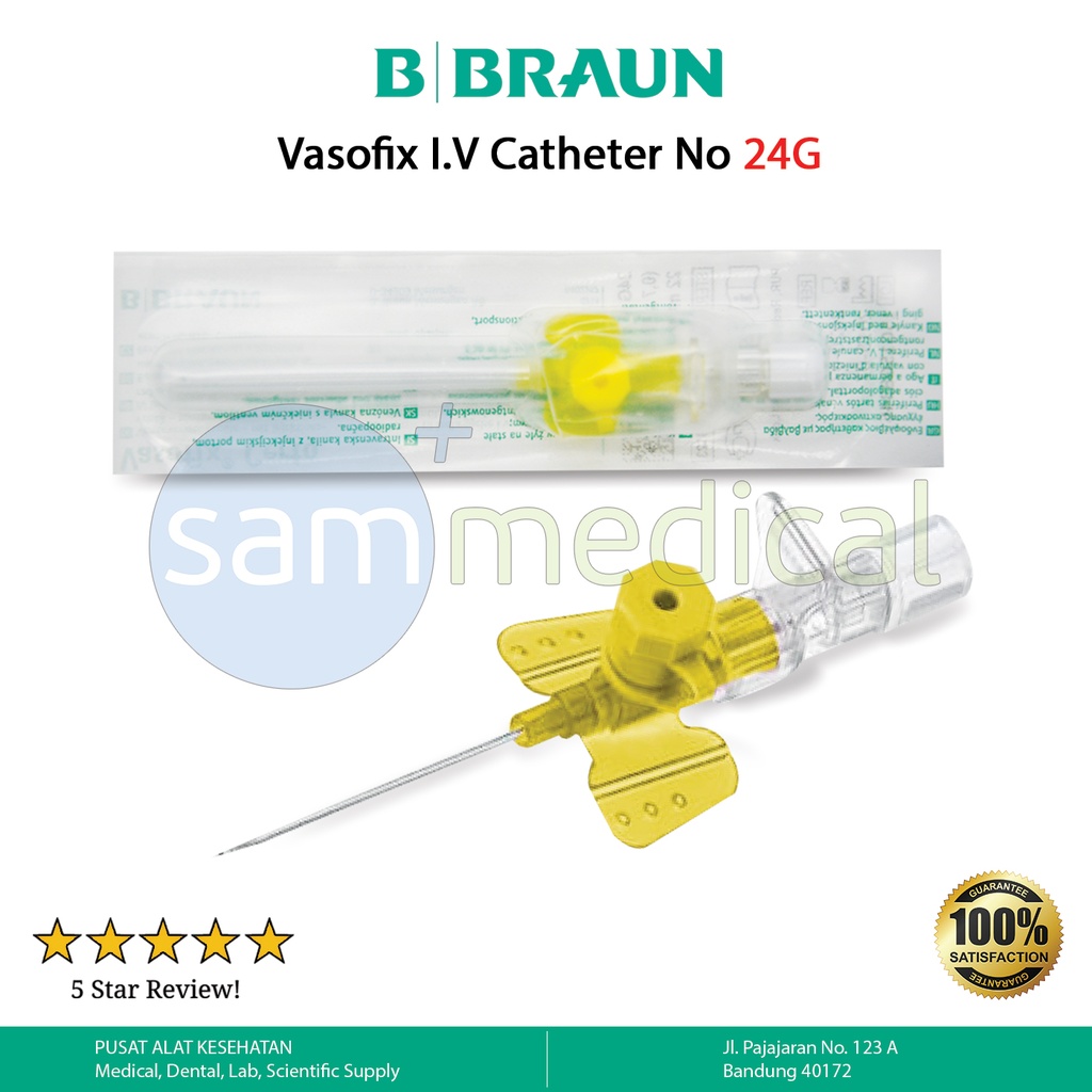 [00120153436] B Braun Vasofix Certo I.V Catheter No 24G (ecat)