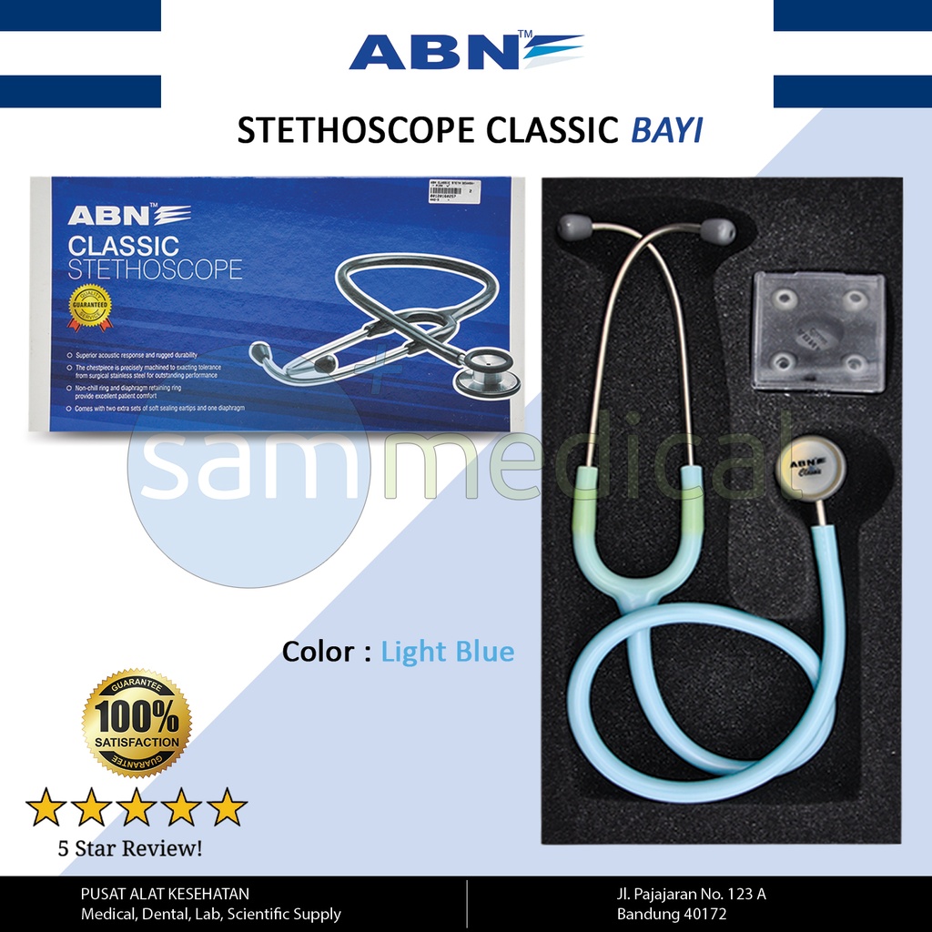 [00120153535] ABN Classic Steth Bayi - Light Blue SS-023-LB (E-cat)