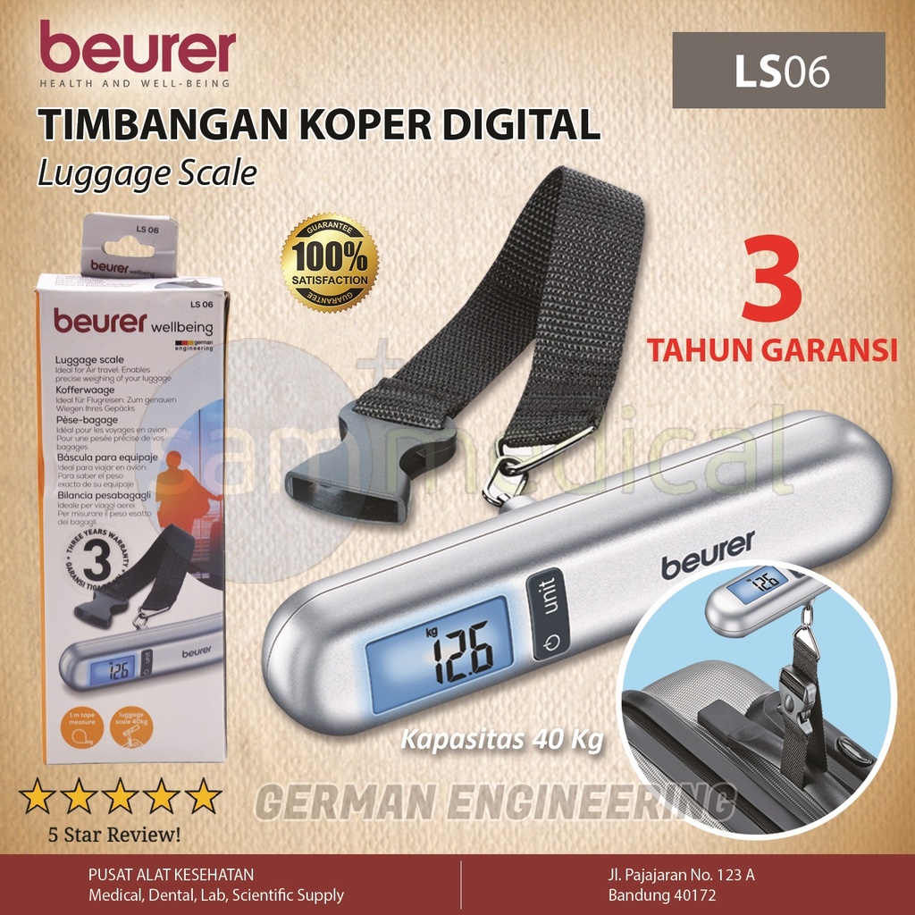 [00120153587] Beurer Luggage Scale / Timbangan Koper LS-06