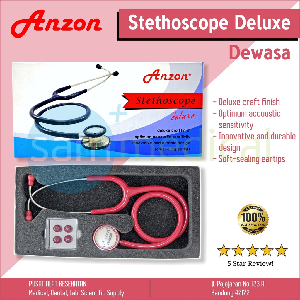 [00120153614] Anzon Stethoscope Dewasa - Deluxe