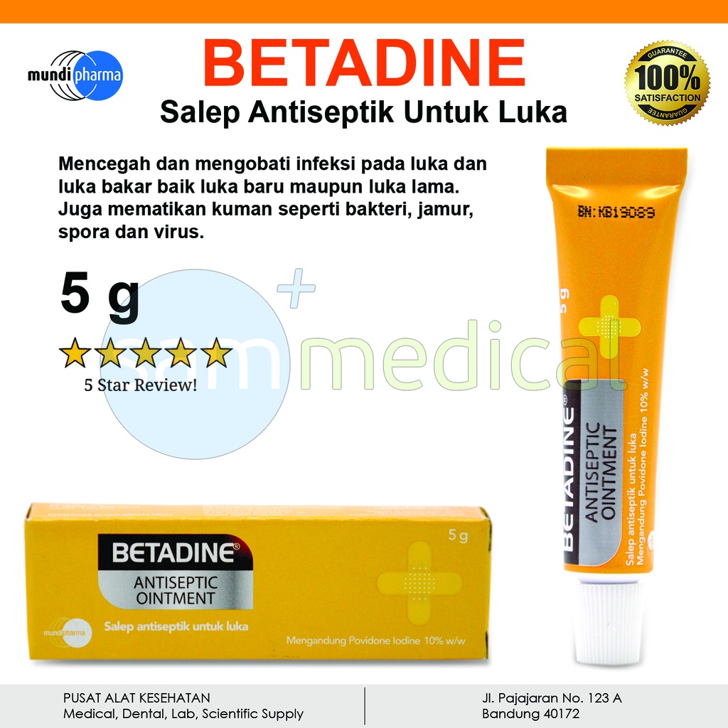 [00220153598] Betadine Oinment 5gr