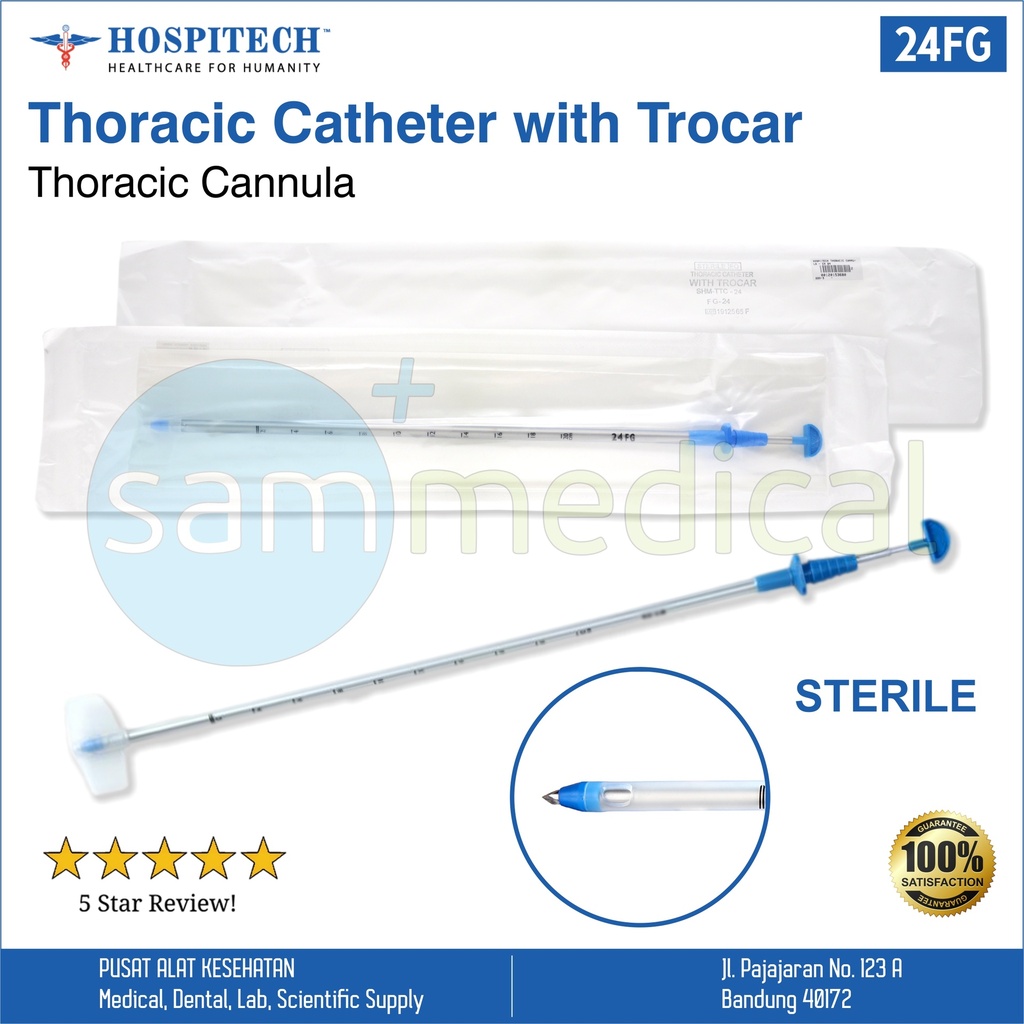[00120153680] Hospitech Thoracic Cannula - Ch 24
