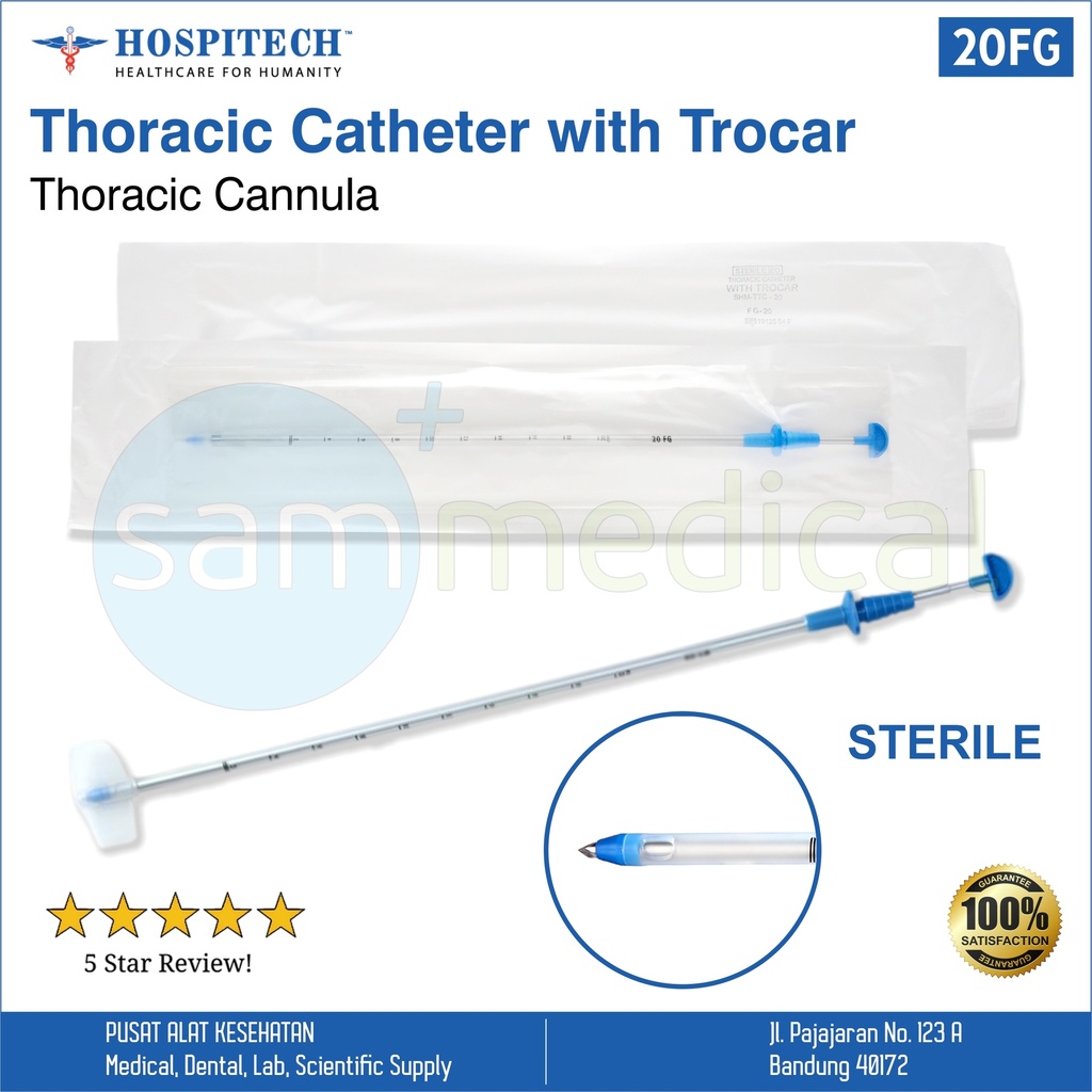 [00120153685] Hospitech Thoracic Cannula - Ch 20
