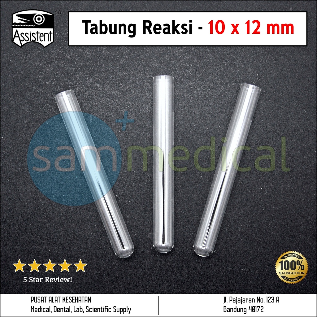 [00120153758] Assistent Tabung Reaksi - 10 x 12 mm