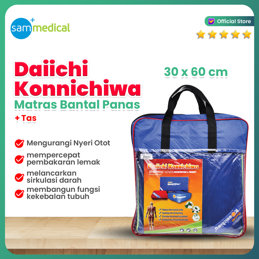 [00120153823] Matras Bantal Panas 30x60 + Tas